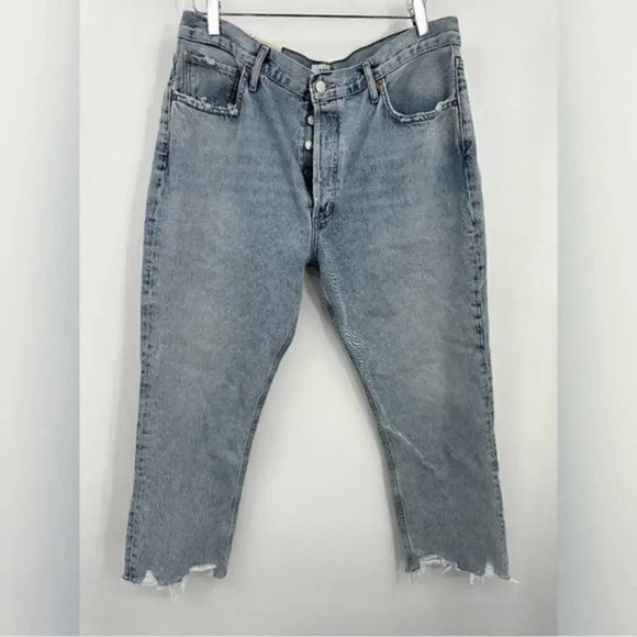 AGOLDE RILEY HIGH RISE STRAIGHT LEG JEANS #A056-1141 SIZE B1479 - Picture 2 of 5